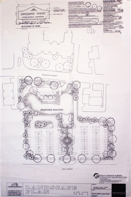 Conceptual plan for the entry to a retirement home.

Plan was a result of multiple client meetings and participant suggestions for proposed uses. 

Planting was designed to be low care natives and naturalized species and provide continual interest for the residents and visitors.  The albedo (reflected heat) of the parking lot was diminished by the plant placement and massing.
