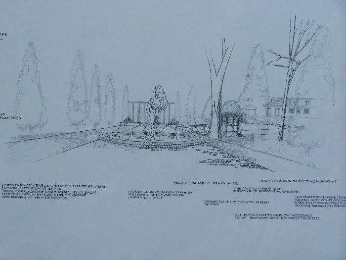 architectural landscape design print