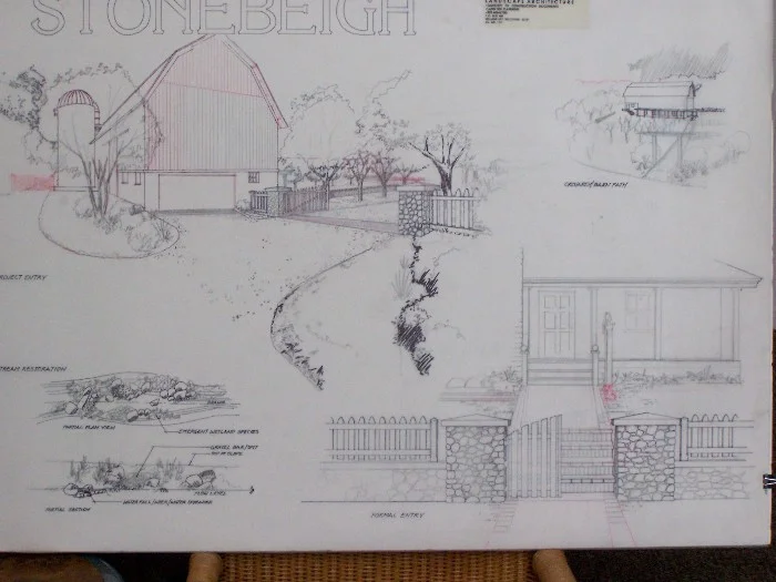 architectural landscape design print