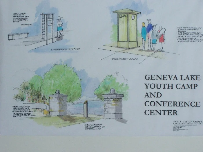architectural landscape design print Youth Conference Center