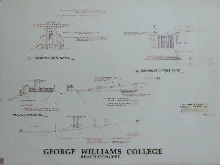 architectural landscape design print George Williams College