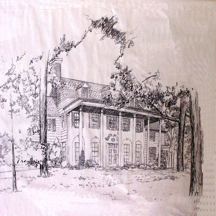 architectural landscape design print