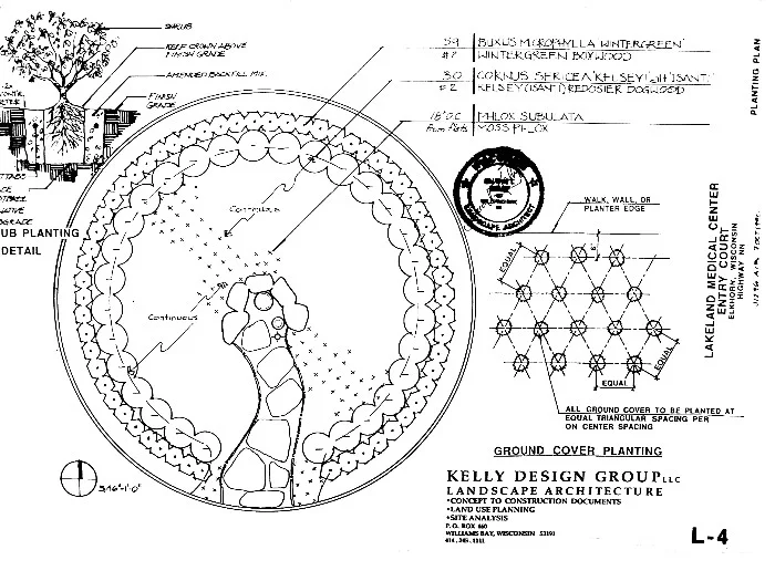 architectural landscape design print