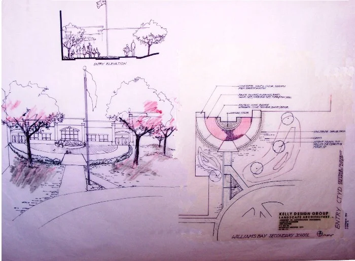 architectural landscape design print
