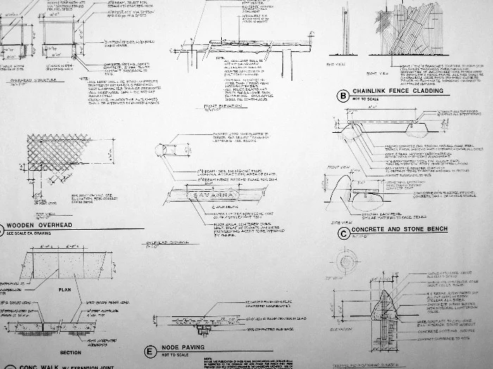 architectural landscape design print