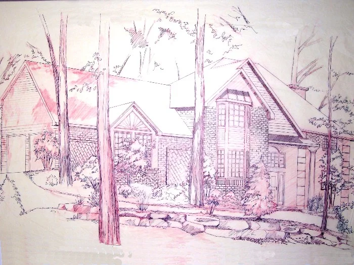 architectural landscape design print