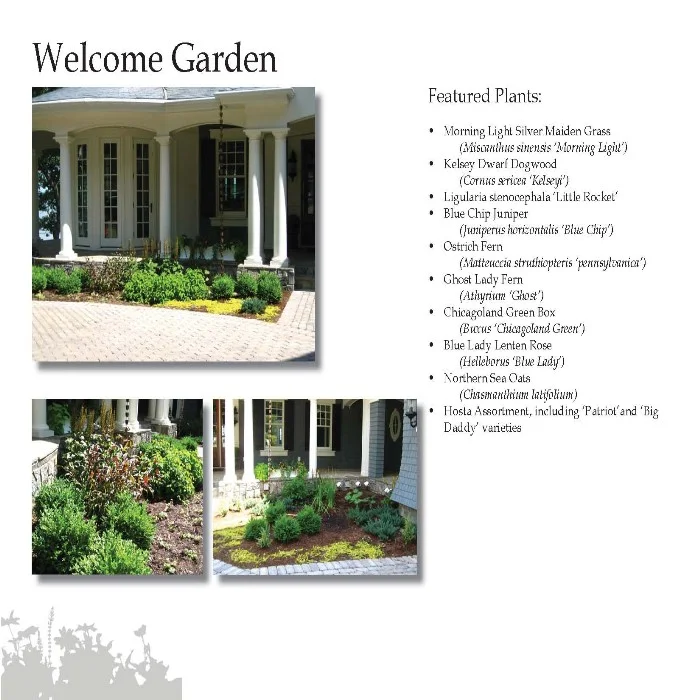 welcome garden with landscaping