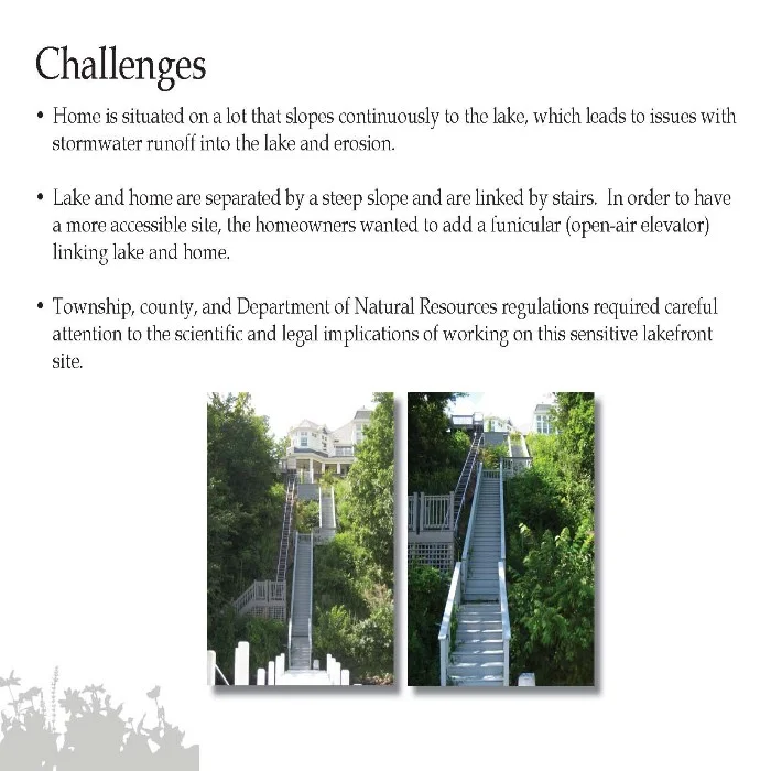 architectural landscape design print stairs on slope