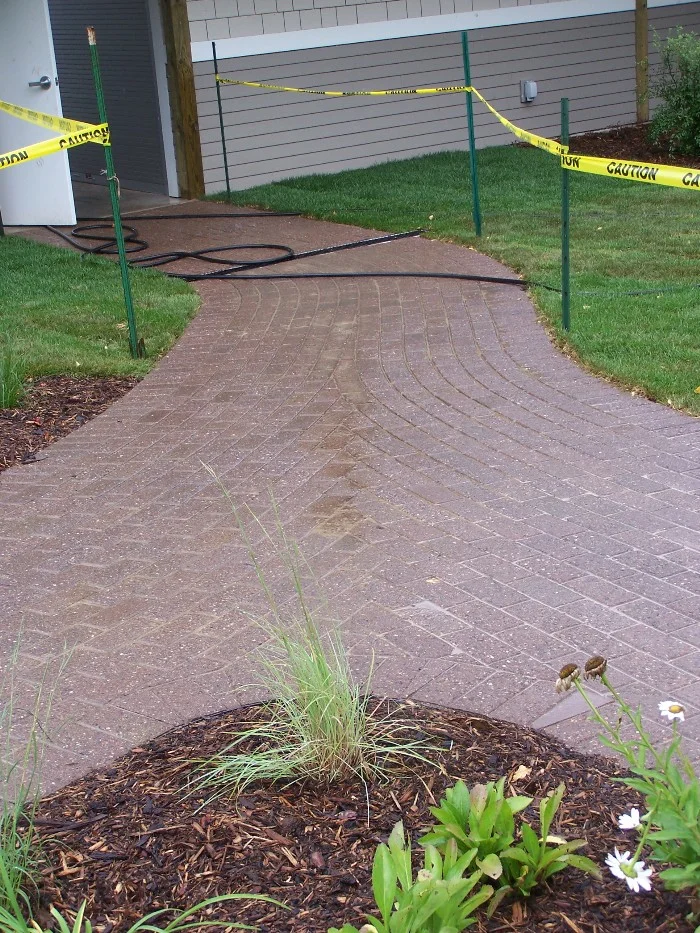 stone paver walkway
