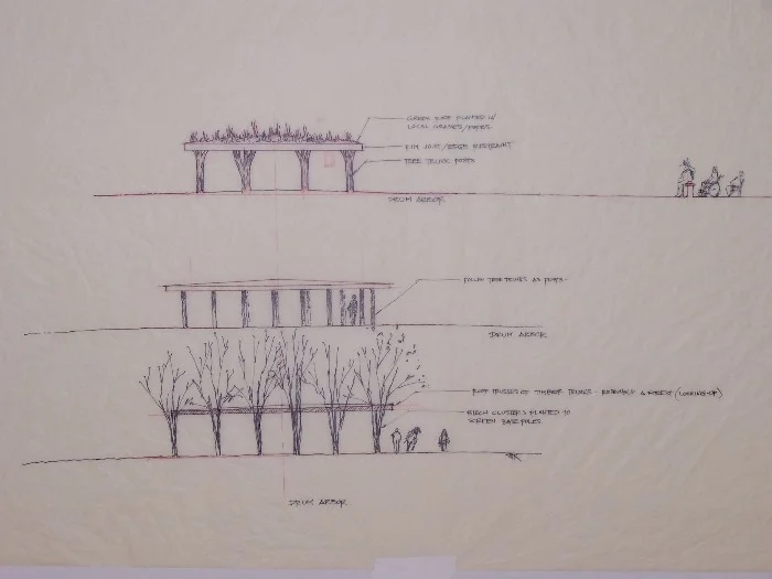 architectural landscape design print