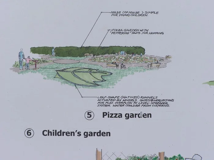 architectural landscape design colored print